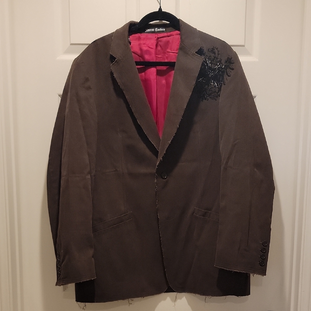 Men's Y2K Emo/Goth Xtreme Couture Blazer, Medium